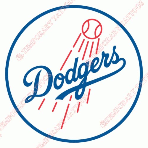 Los Angeles Dodgers Customize Temporary Tattoos Stickers NO.1679